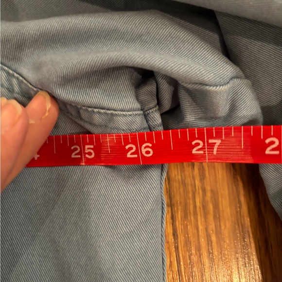 Vtg Willow Lane Blue Cotton Barn Jacket / Chore Coat with Corduroy Collar - Picture 9 of 11